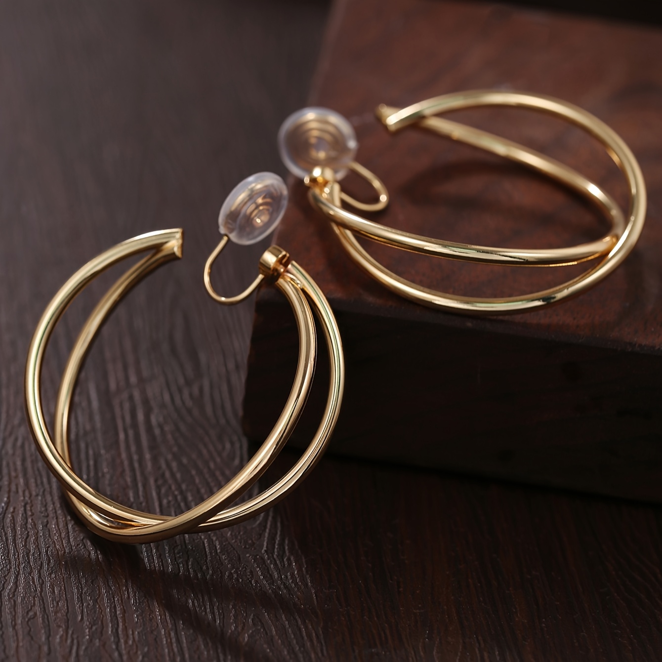 Women's Double-Layer Non-Piercing Clip-On Earrings